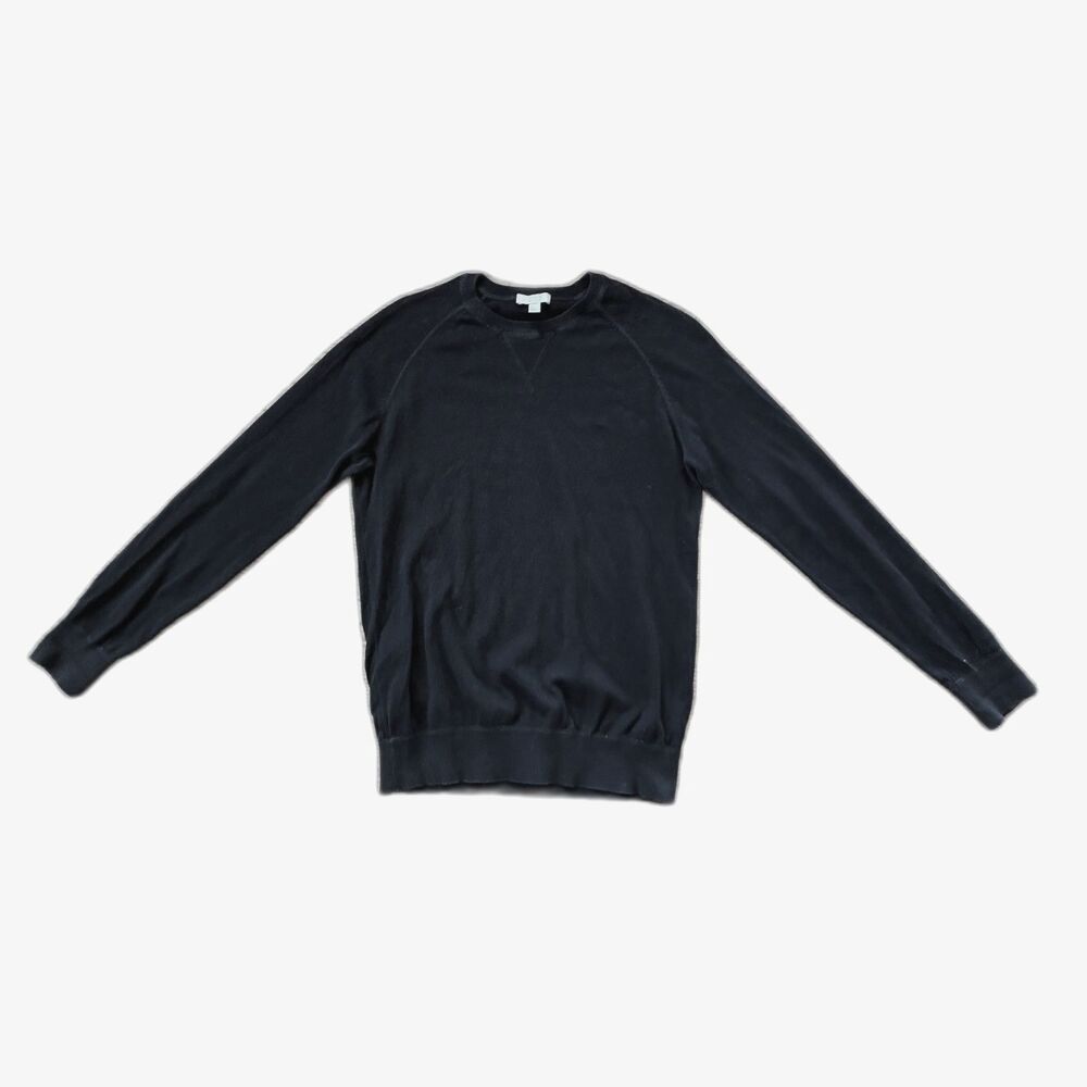 COS Black 100% Cotton Crewneck Pullover Sweater Top Women's Size Small - Picture 3 of 10